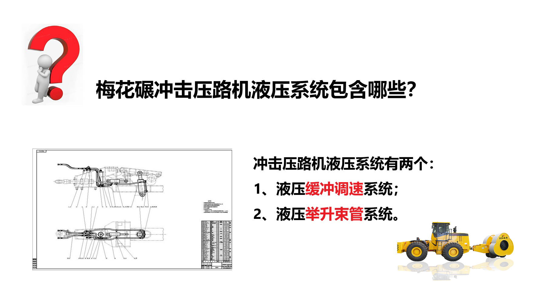 沖擊碾液壓系統有哪些？作用是什么？